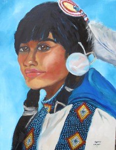 Navajo girl by Sherry Joiner