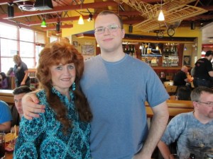 My 19 year old step grandson Caleb's going away party