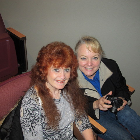 My stepdaughter, Becky, and me