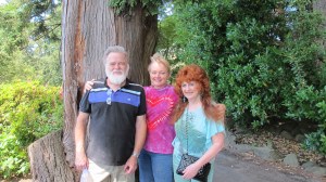 Joe, left, Becky, middle, me, right