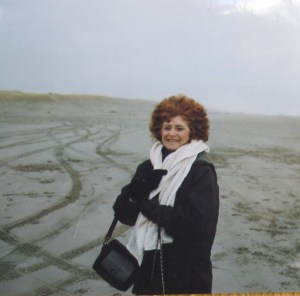 Me standing at the roads to progress-Cannon Beach