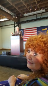 Me watching the President speak