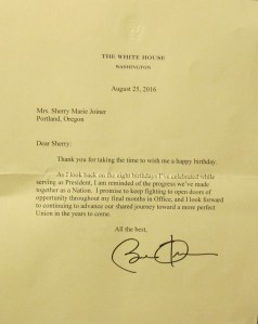 President Obama's 'Thank you' card